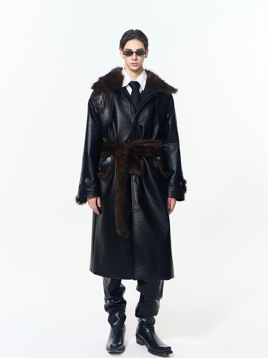 Cracked Leather Coat