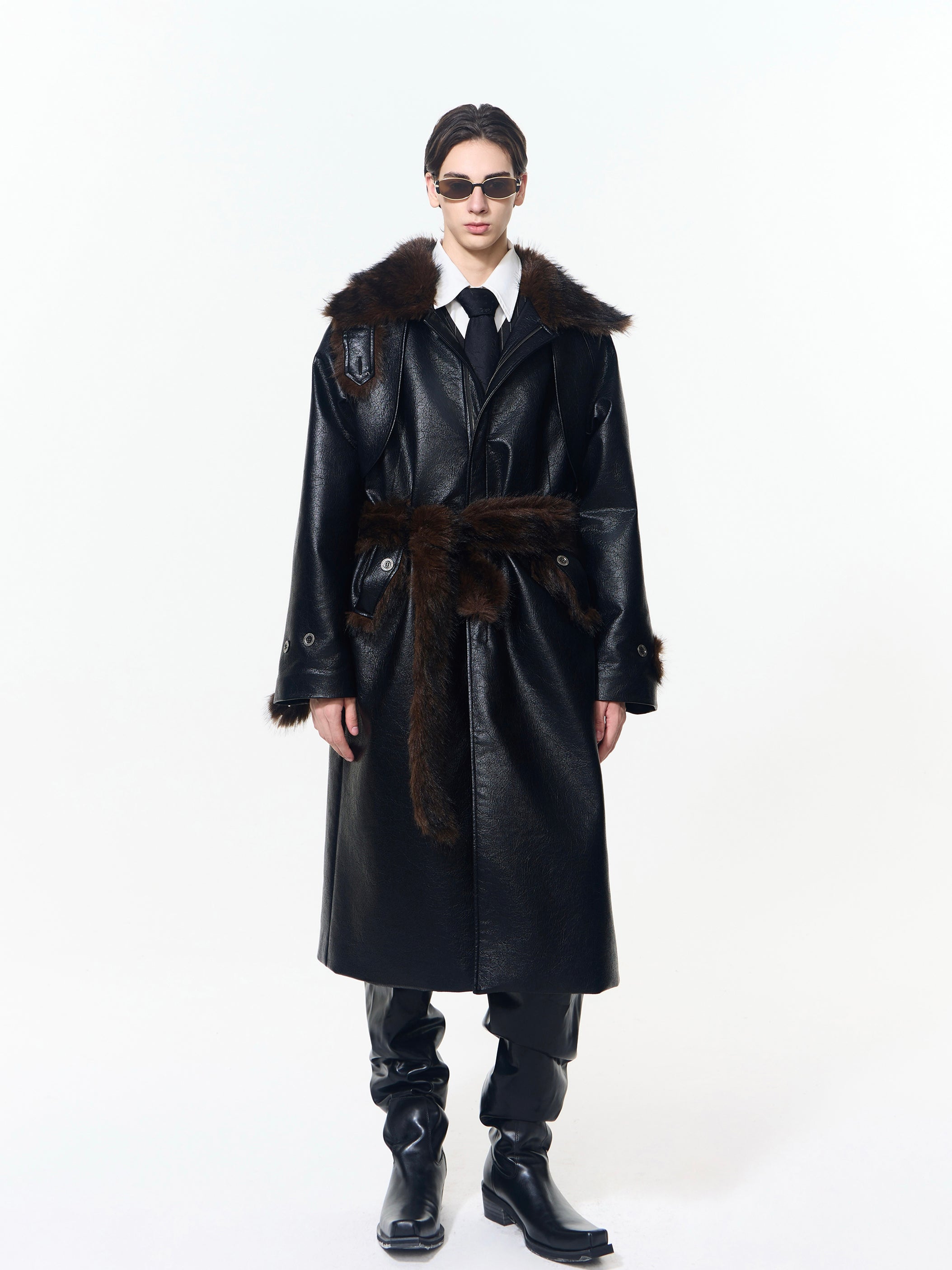 Cracked Leather Coat