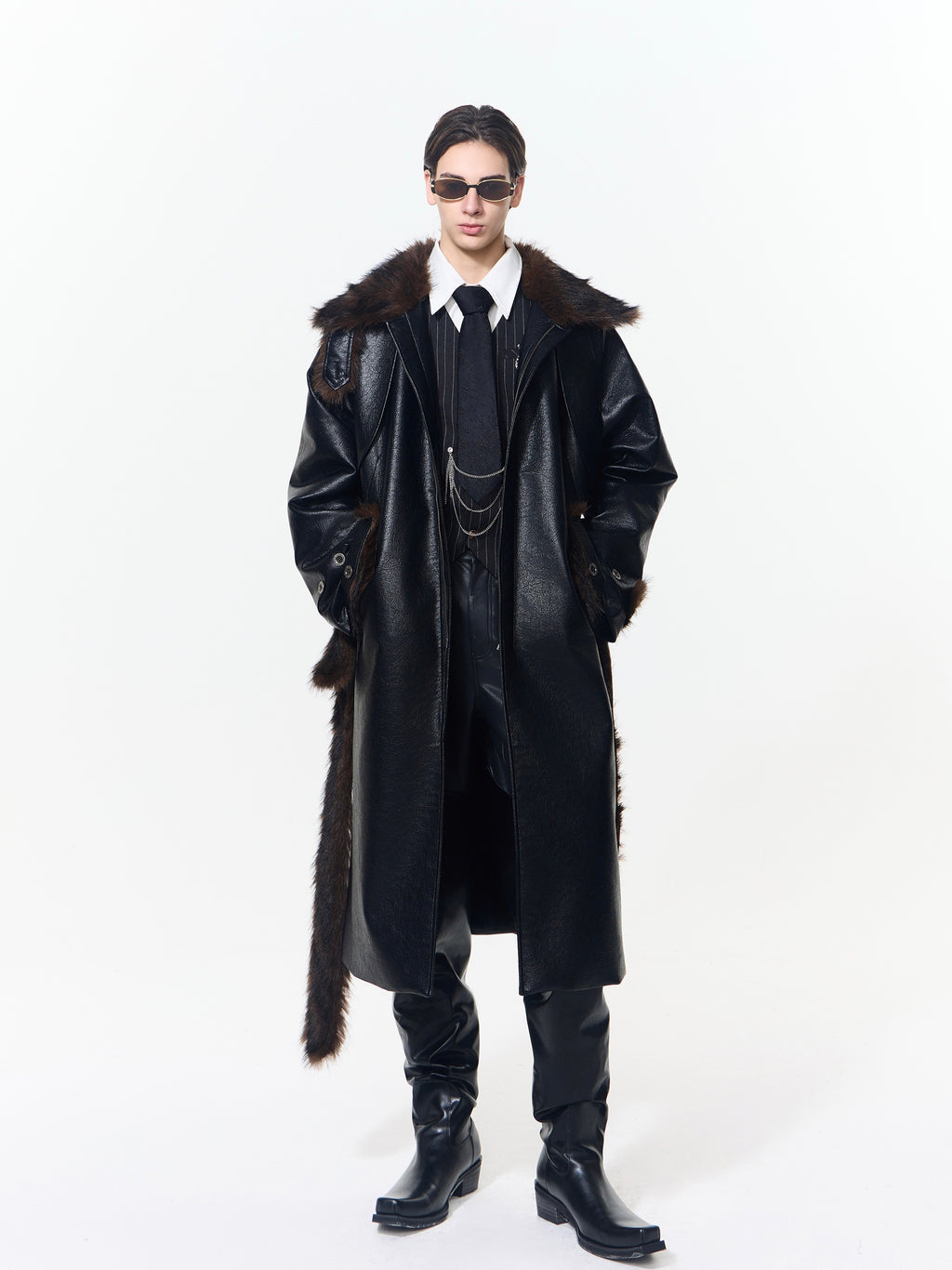 Cracked Leather Coat