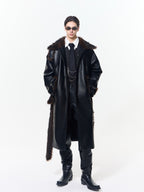 Cracked Leather Coat