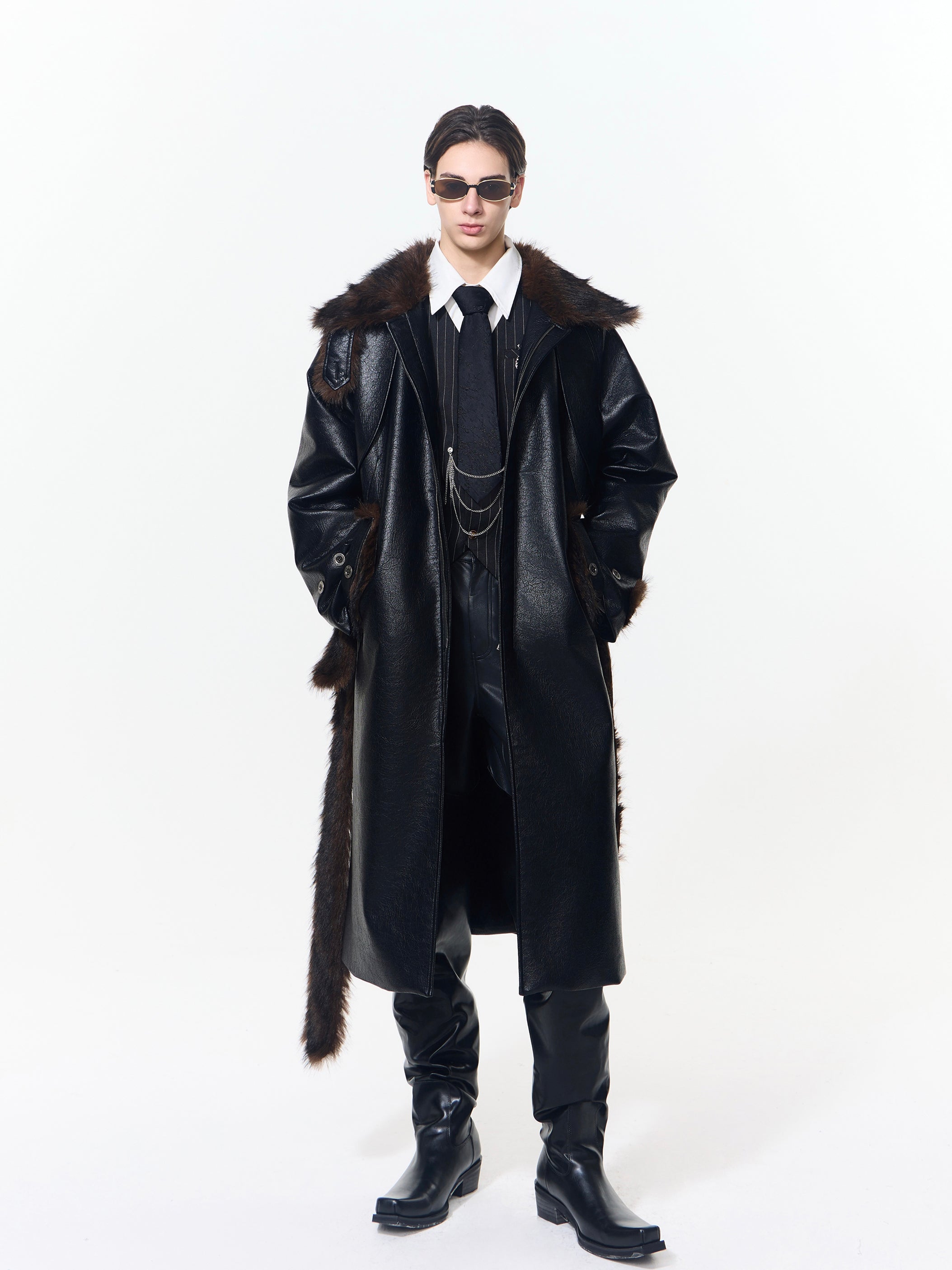 Cracked Leather Coat