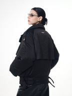 Fleece-Lined Down Jacket