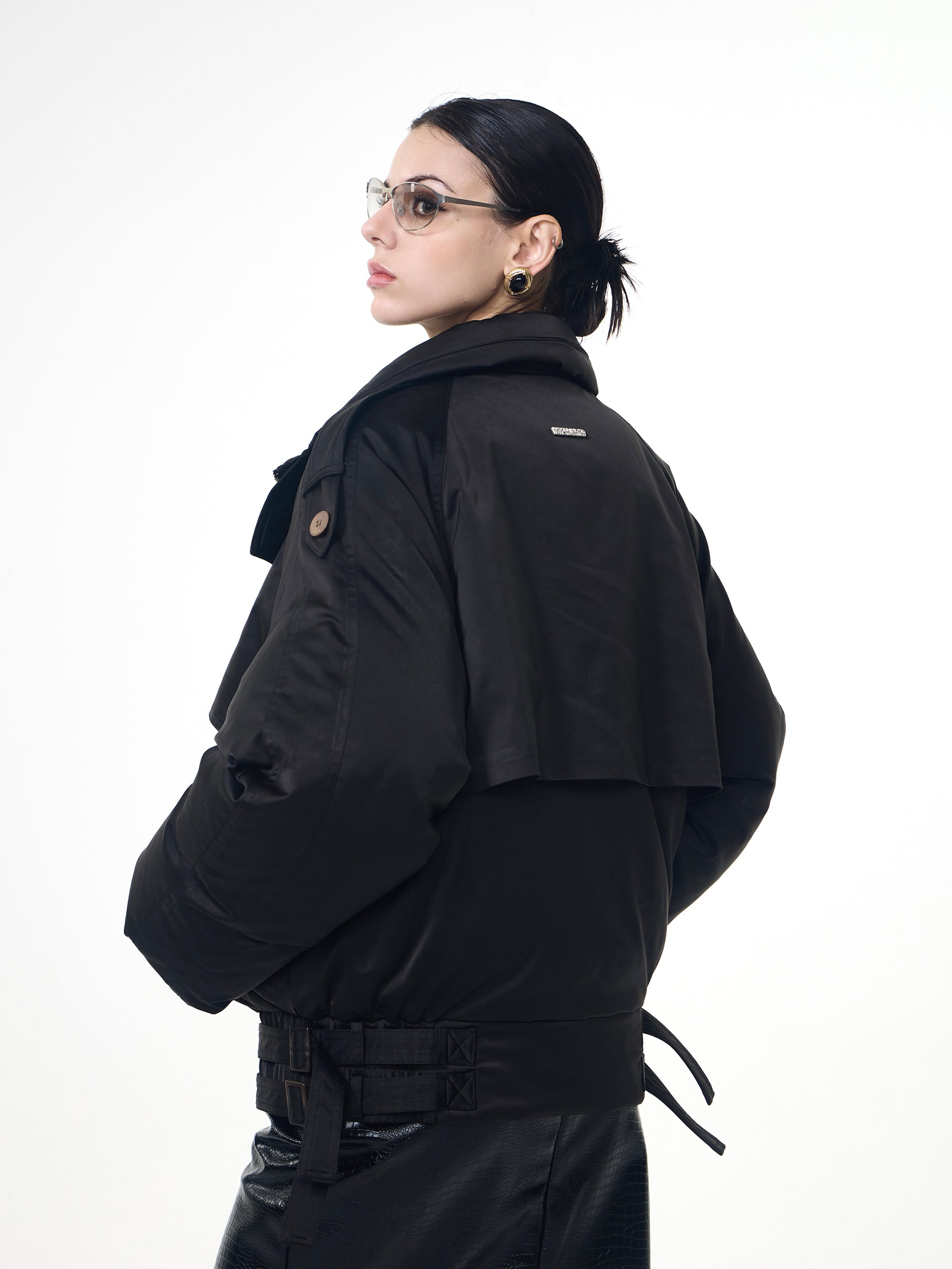 Fleece-Lined Down Jacket