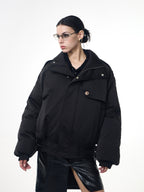 Fleece-Lined Down Jacket