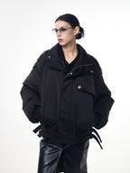 Fleece-Lined Down Jacket