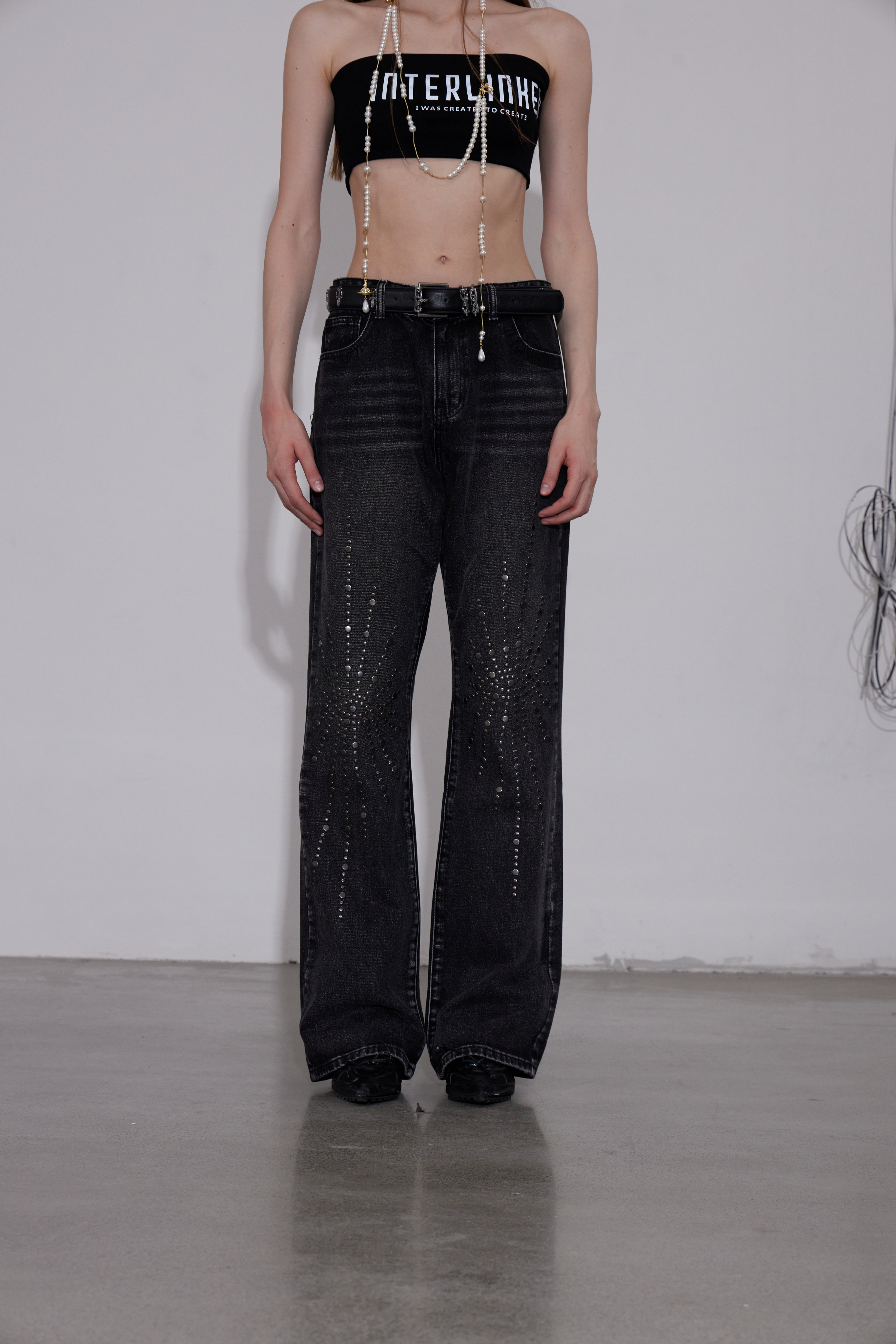 Hot Rhinestone  Jeans