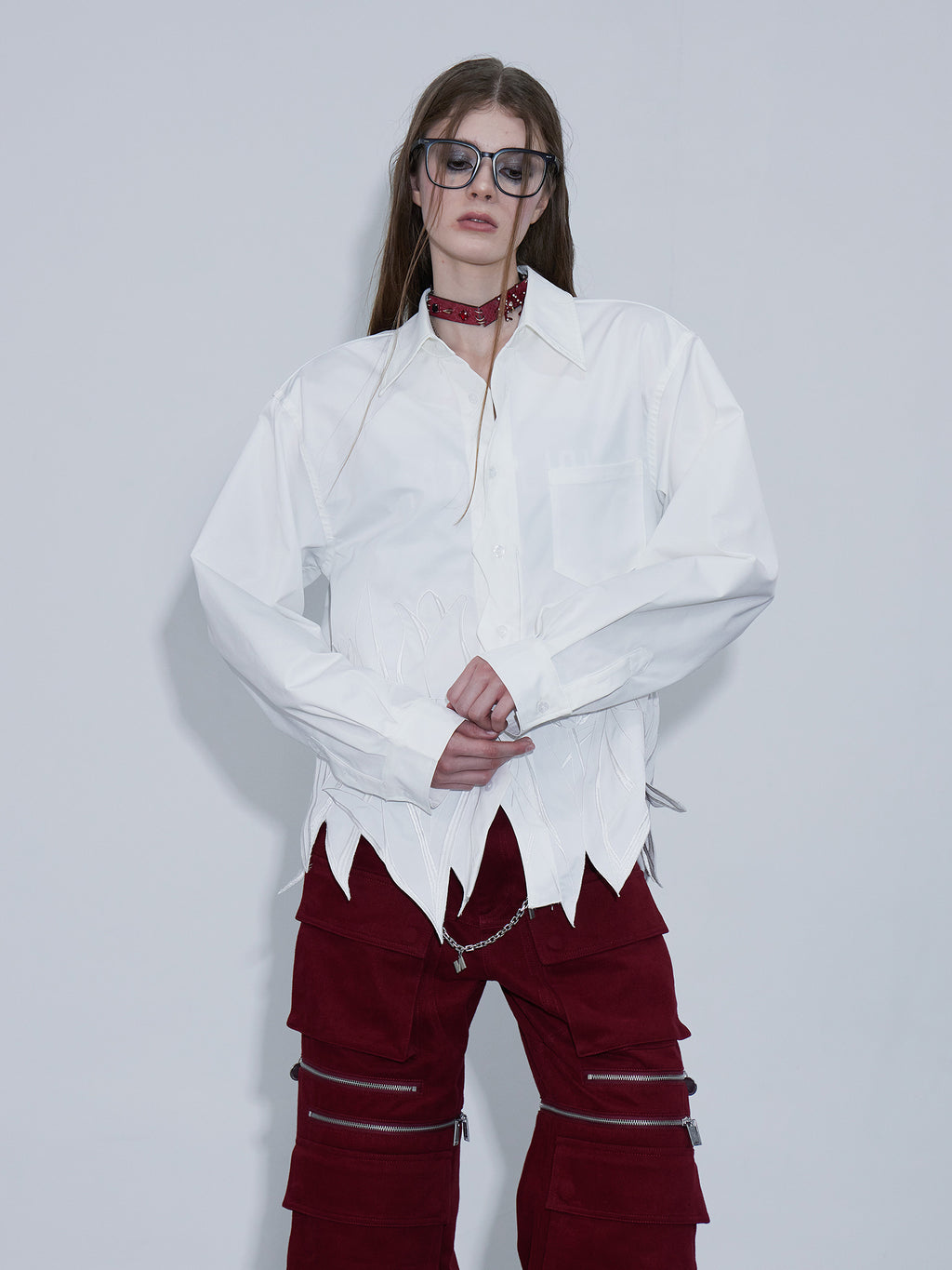 Embroidery Irregular Long Sleeve