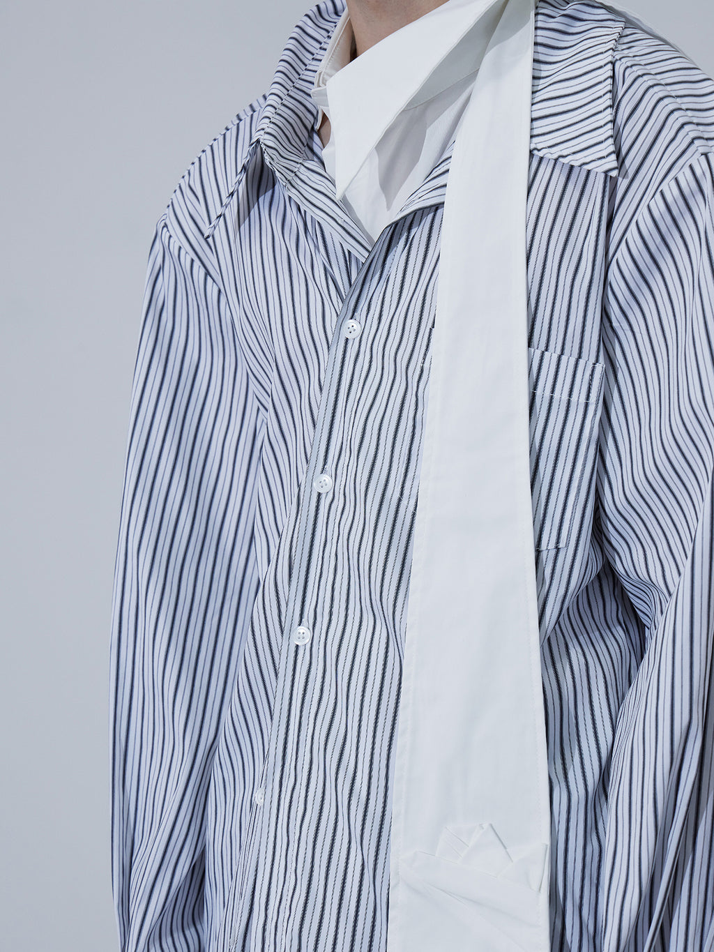 Irregular Striped Shirt
