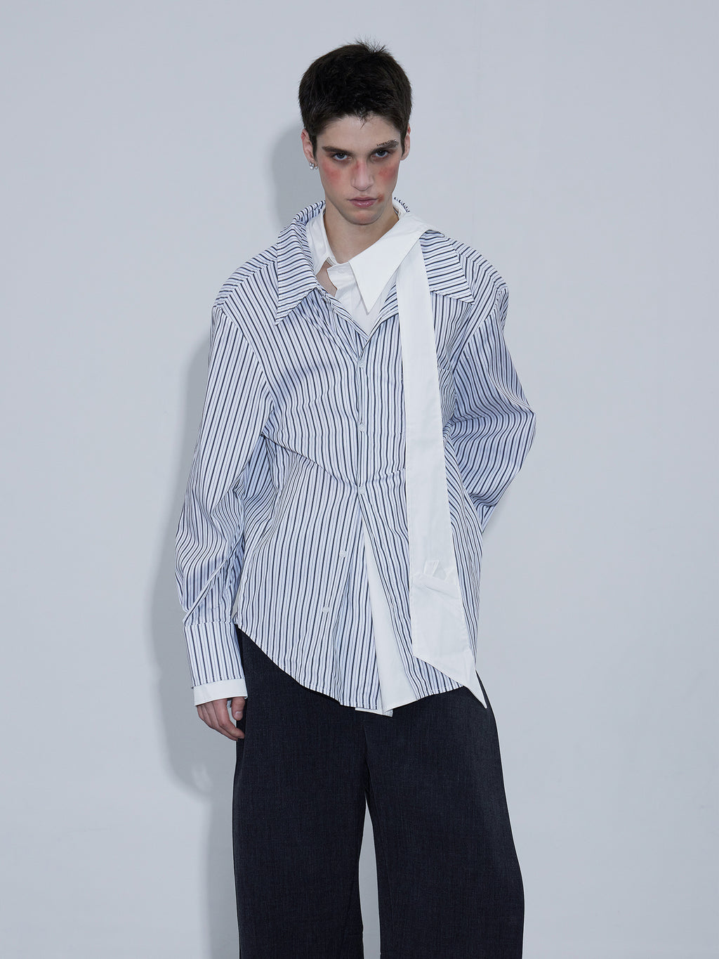 Irregular Striped Shirt