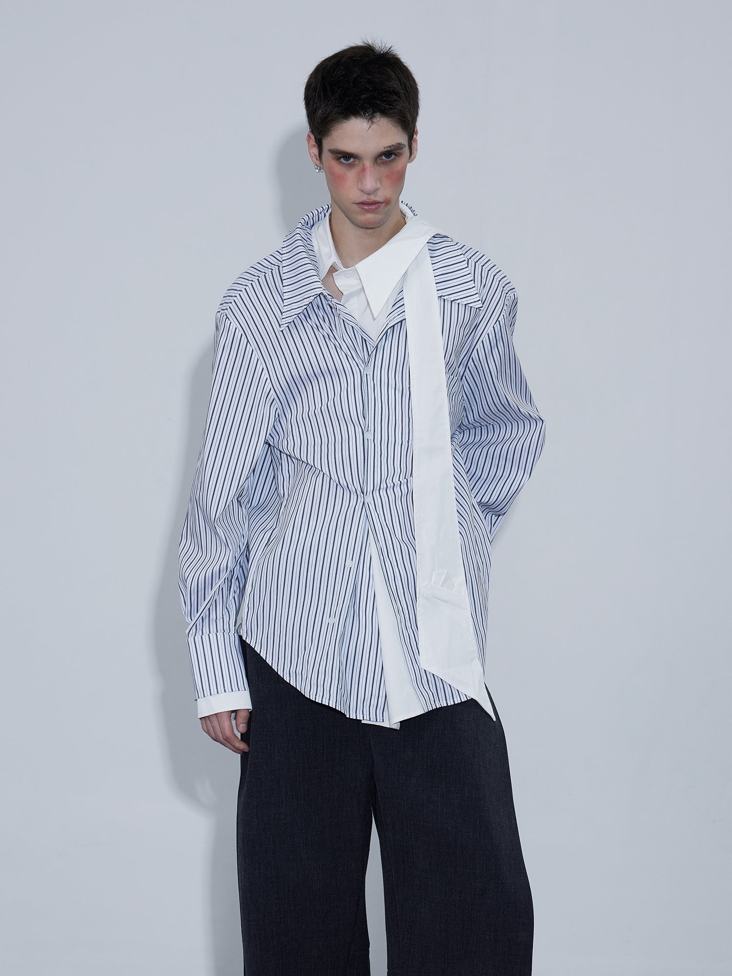 Irregular Striped Shirt