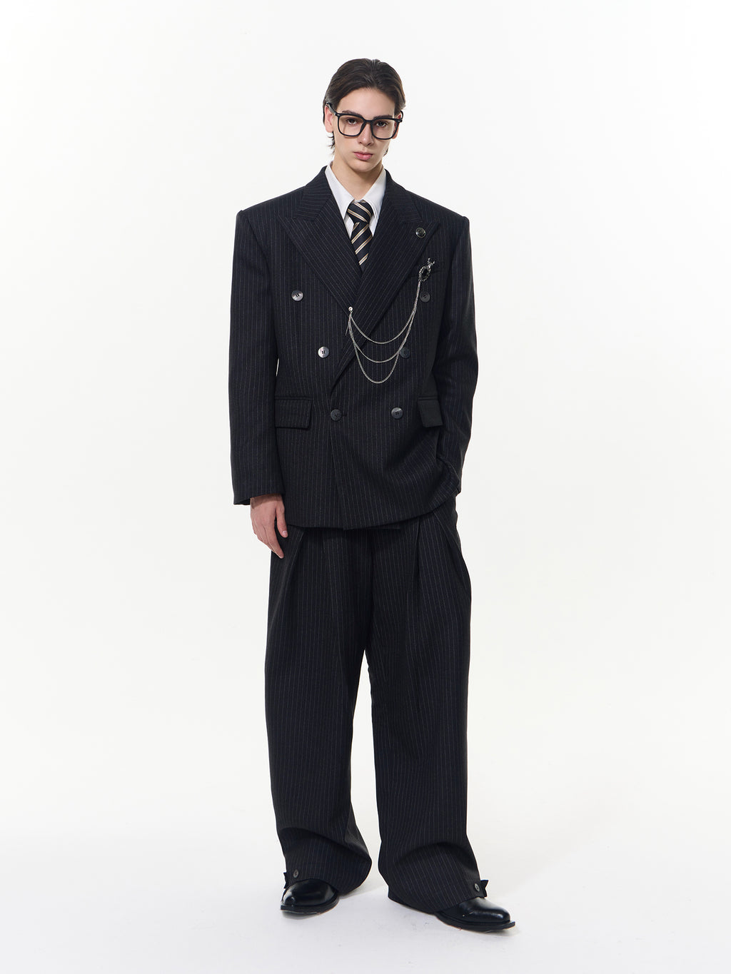 Striped Silhouette Suit
