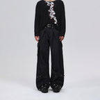 Deconstructed Wide-leg Jeans