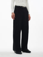 Spliced Stripe Casual Pants