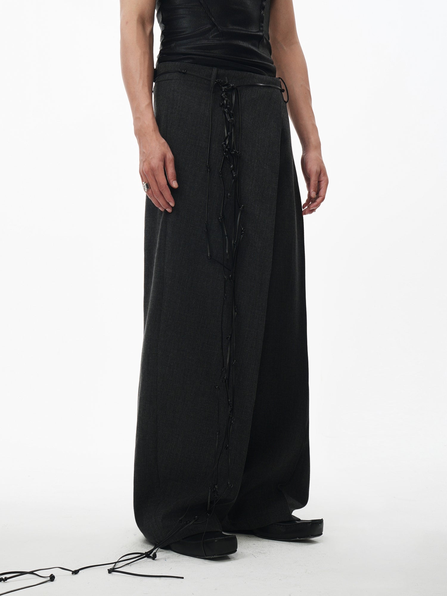 Multi-Wear Deconstructed Wide Leg Waist