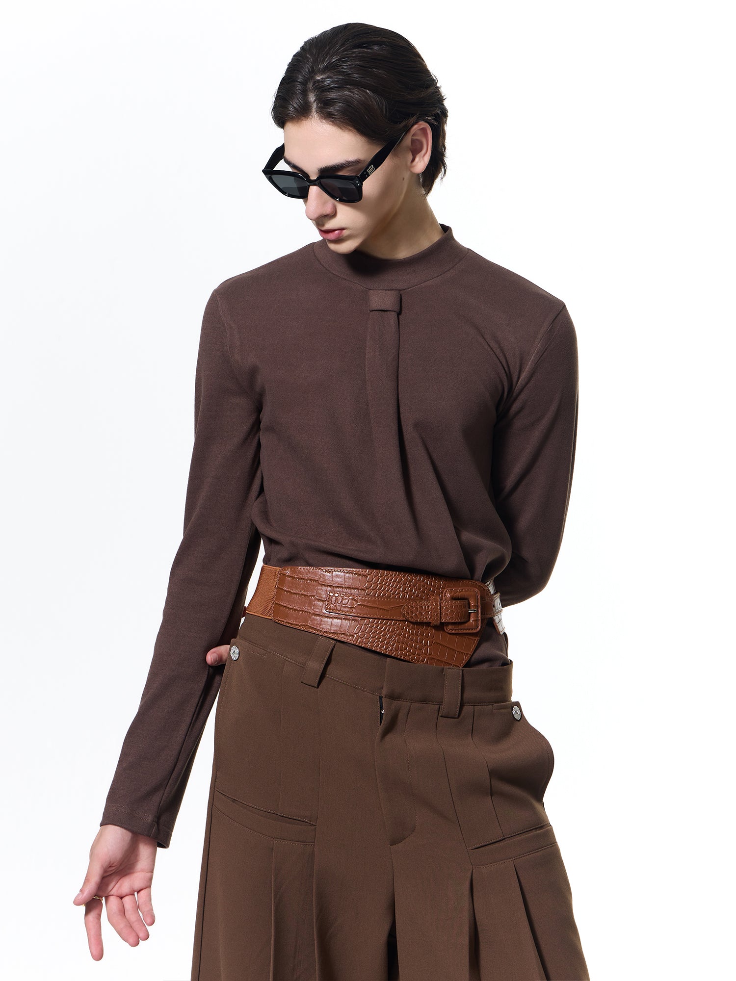 Elegant Textured Long Shirt