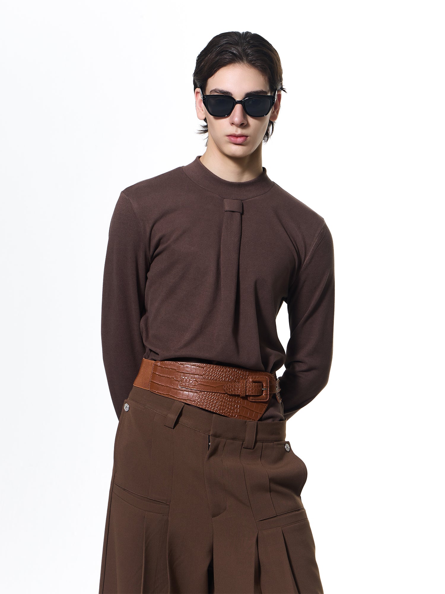 Elegant Textured Long Shirt