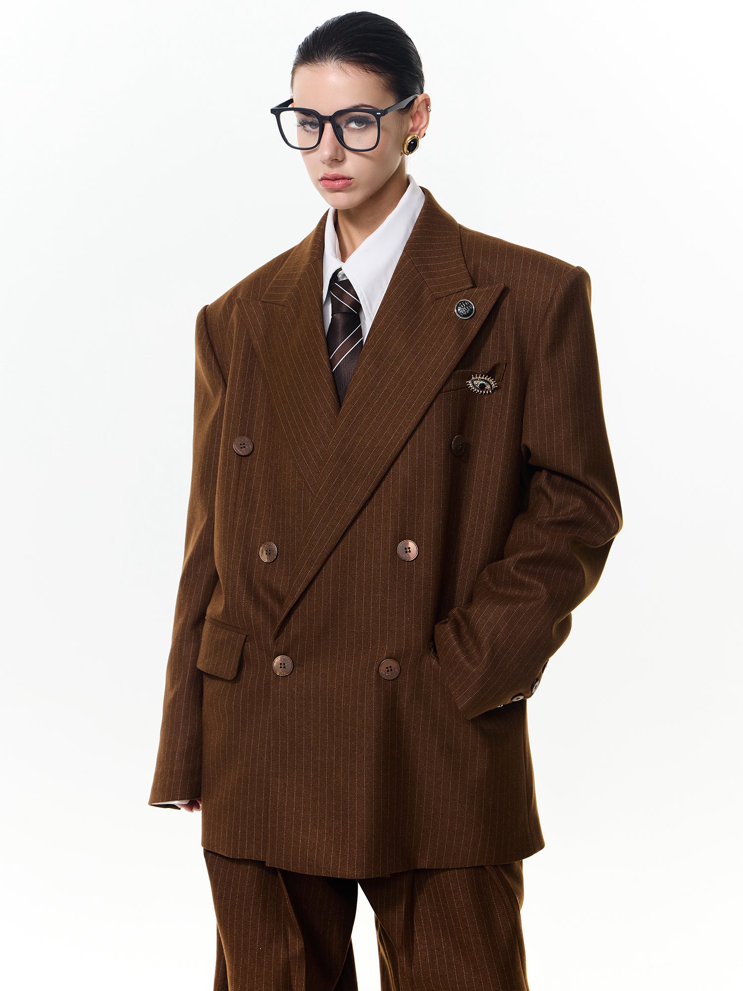 Striped Silhouette Suit
