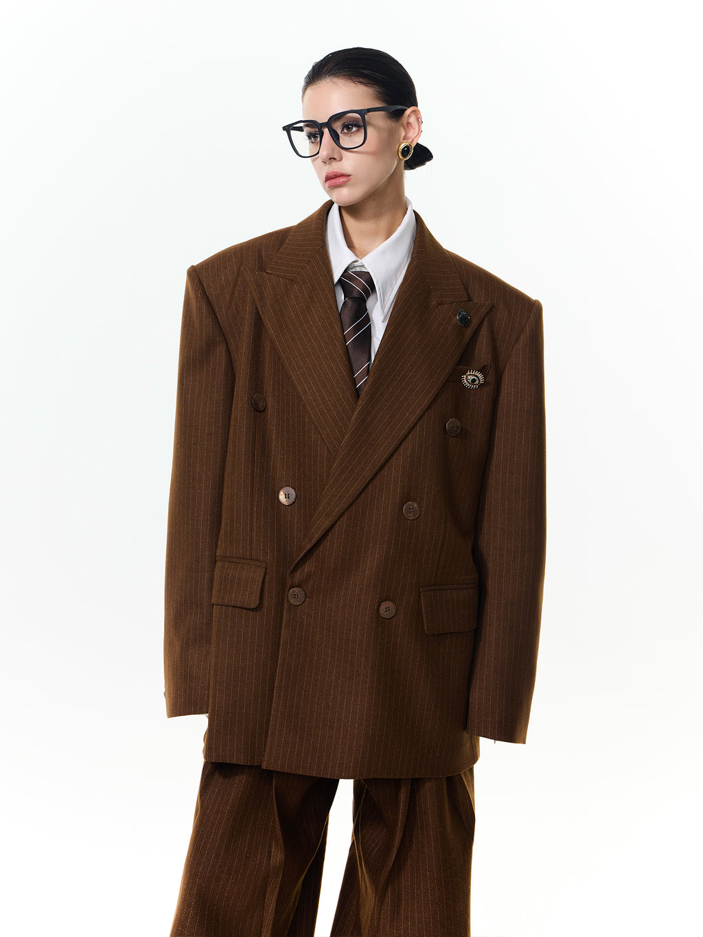 Striped Silhouette Suit