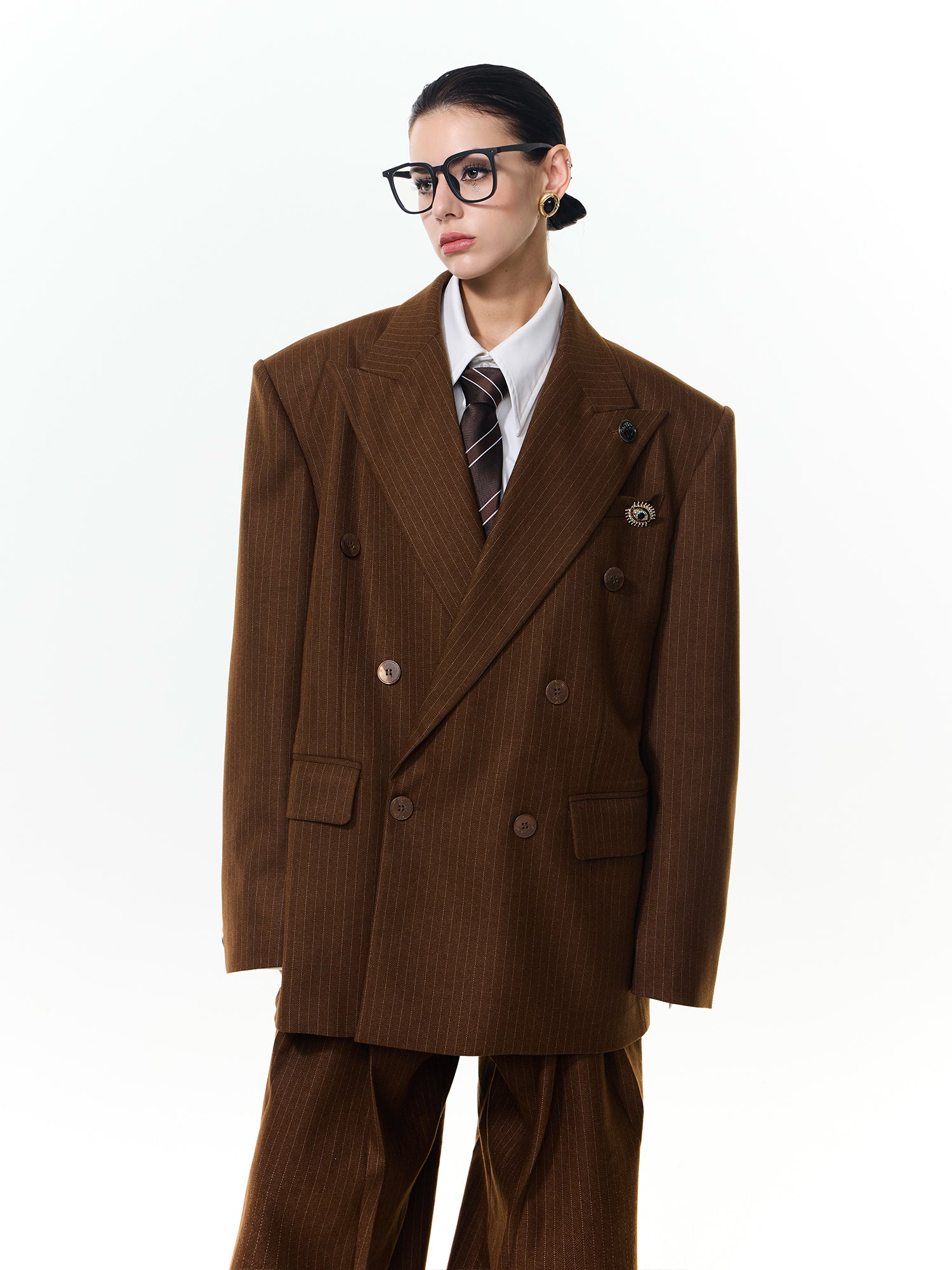 Striped Silhouette Suit