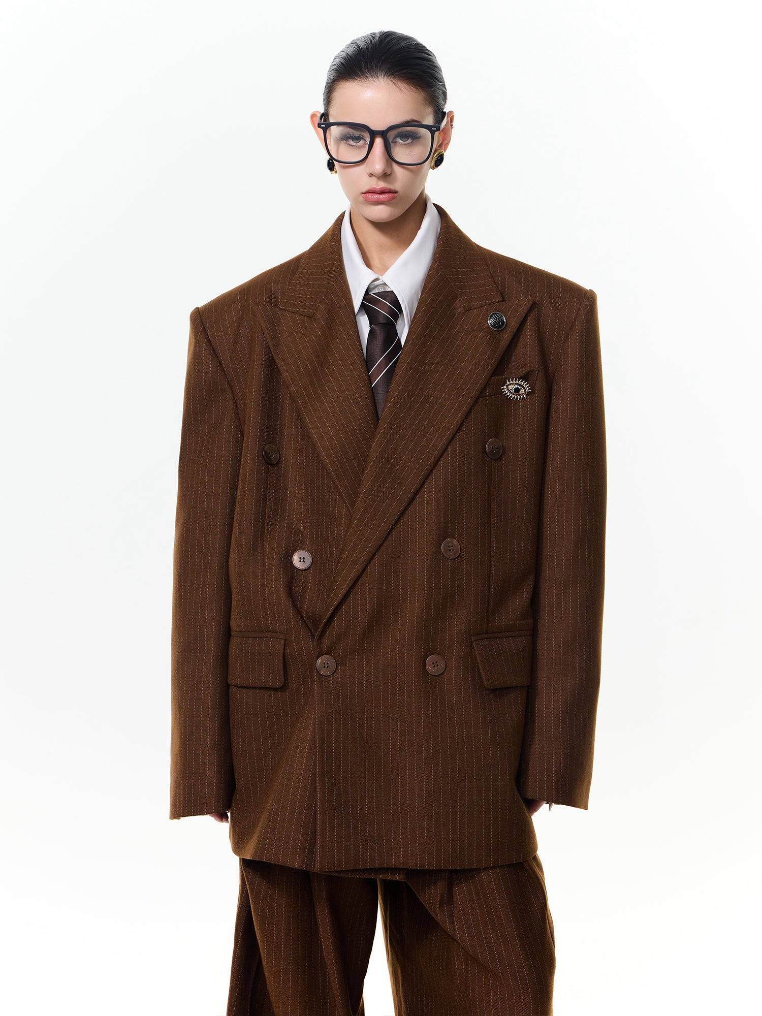 Striped Silhouette Suit