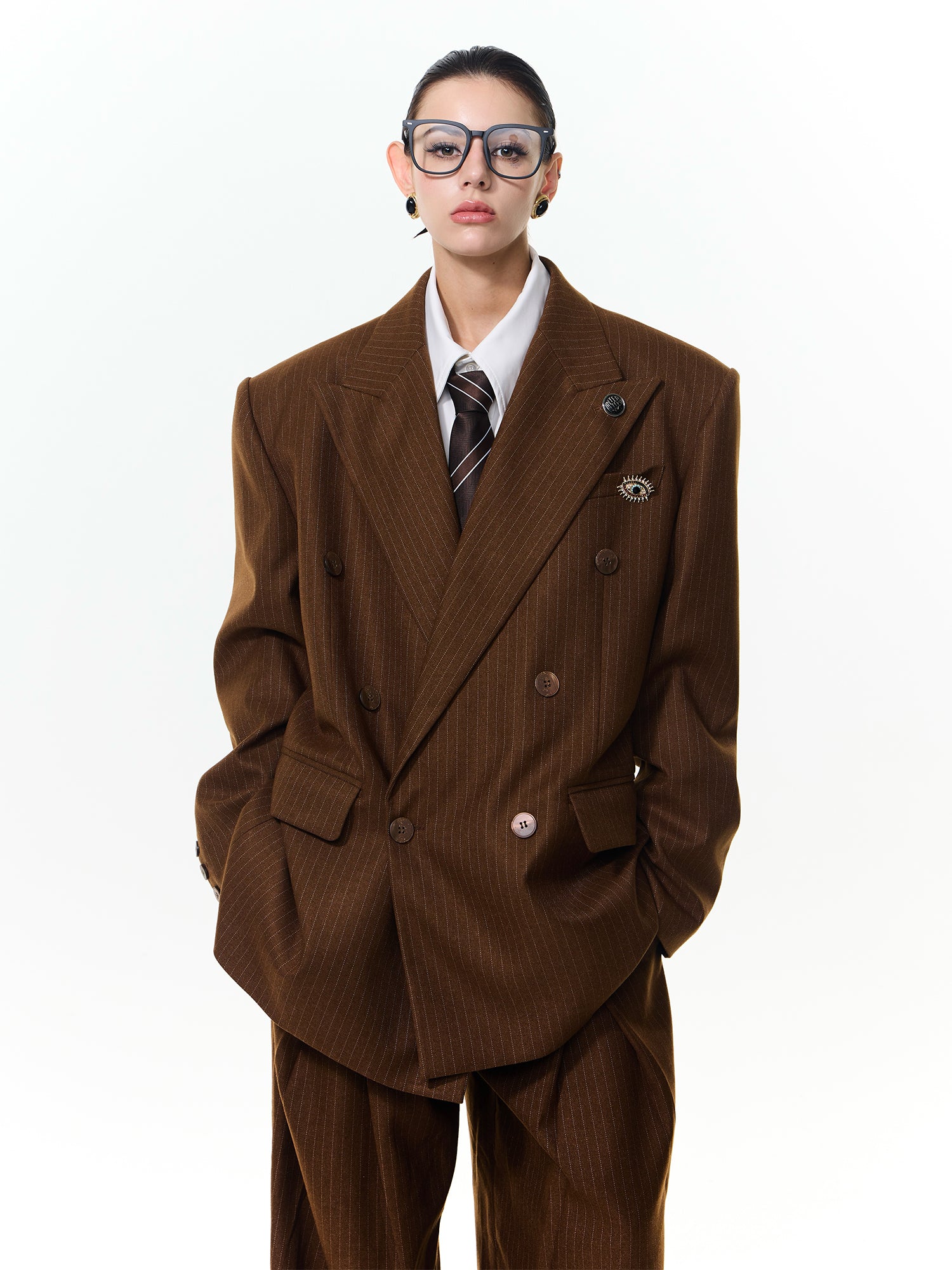 Striped Silhouette Suit