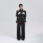 Deconstructed Wide-leg Jeans
