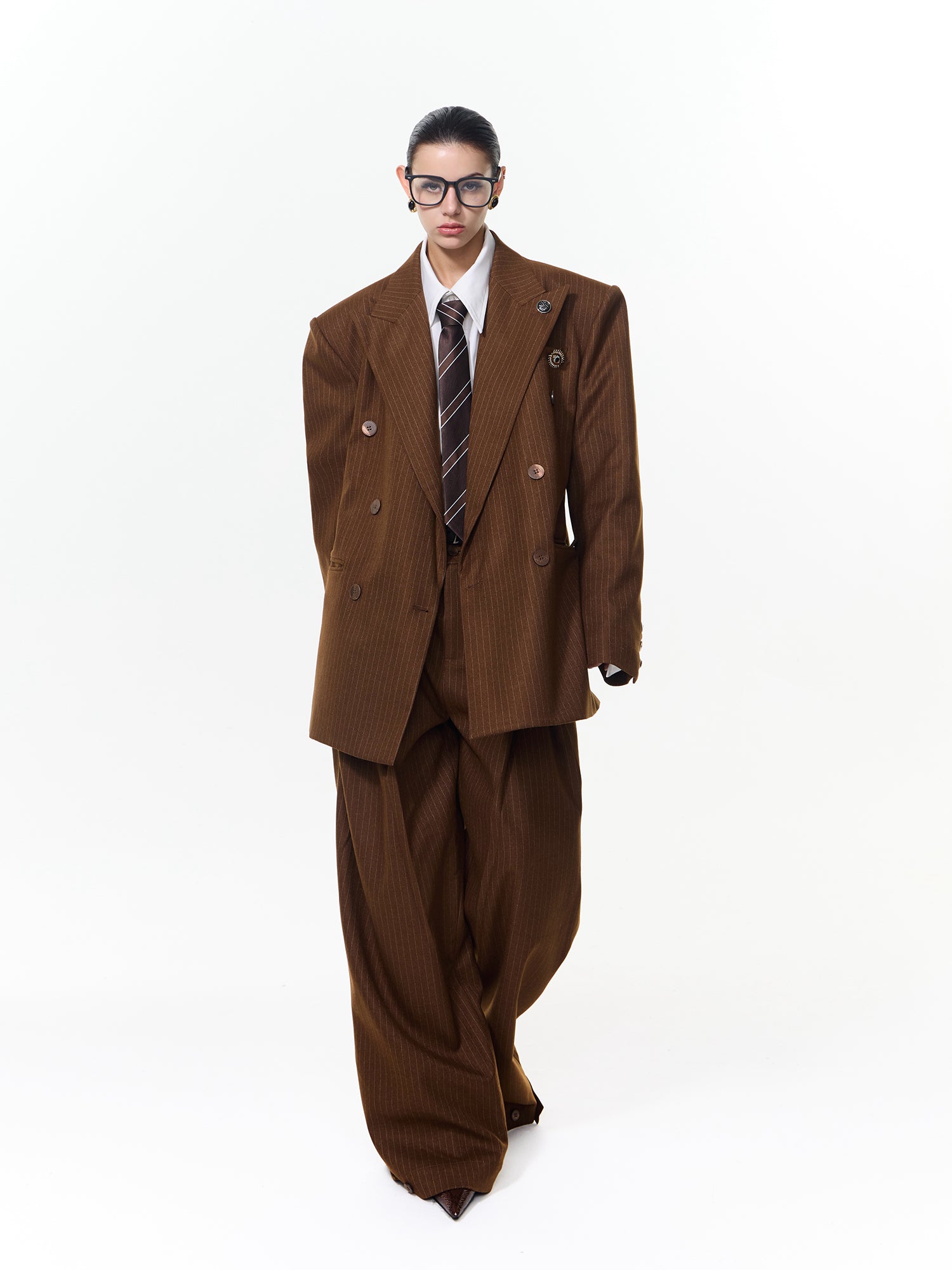 Striped Silhouette Suit