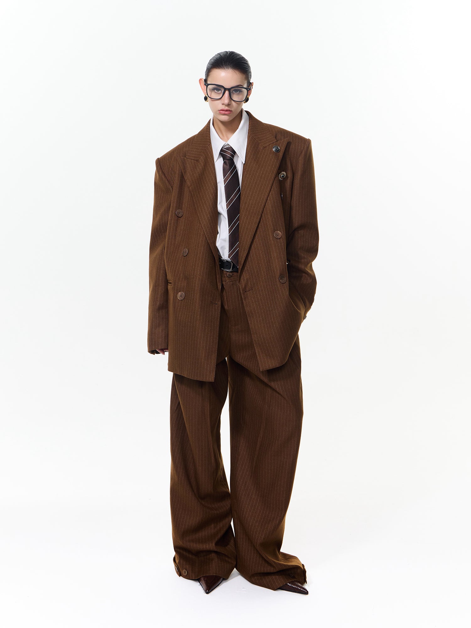 Striped Silhouette Suit