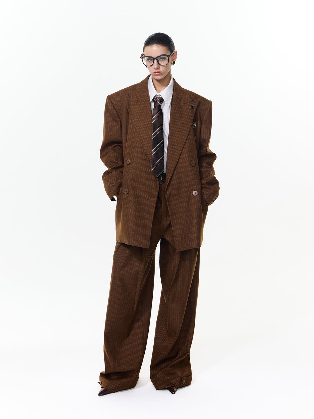 Striped Silhouette Suit