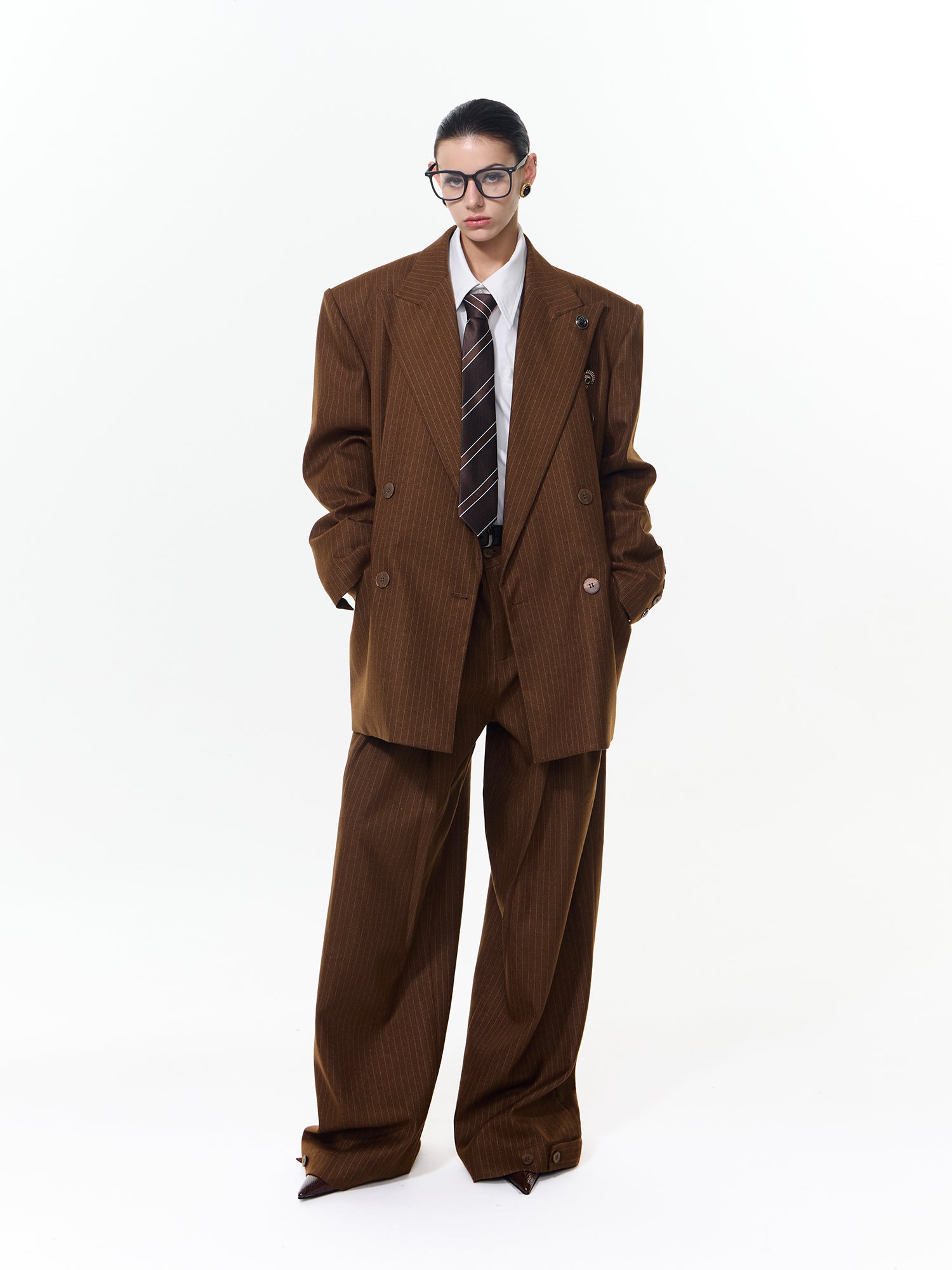 Striped Silhouette Suit