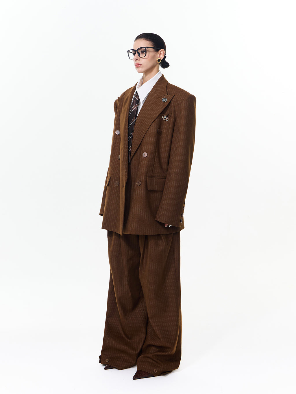 Striped Silhouette Suit
