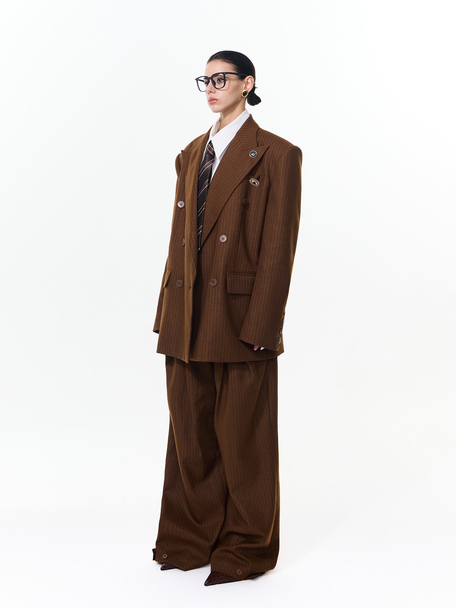 Striped Silhouette Suit