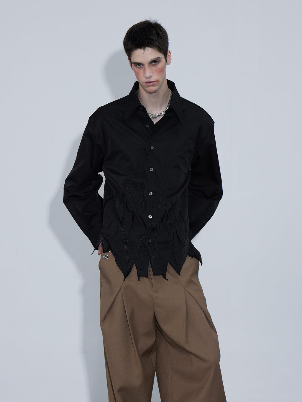 Embroidery Irregular Long Sleeve