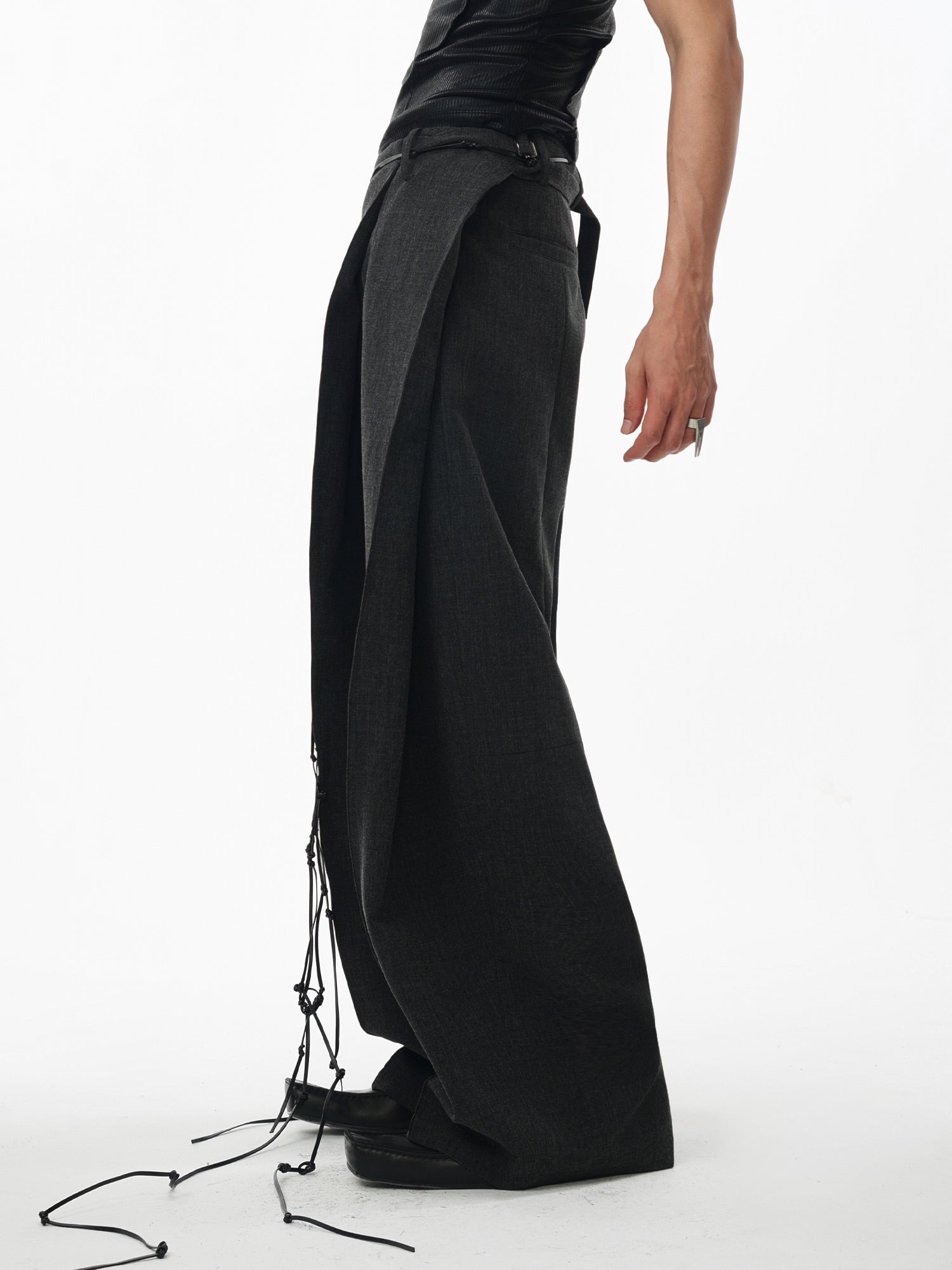 Multi-Wear Deconstructed Wide Leg Waist