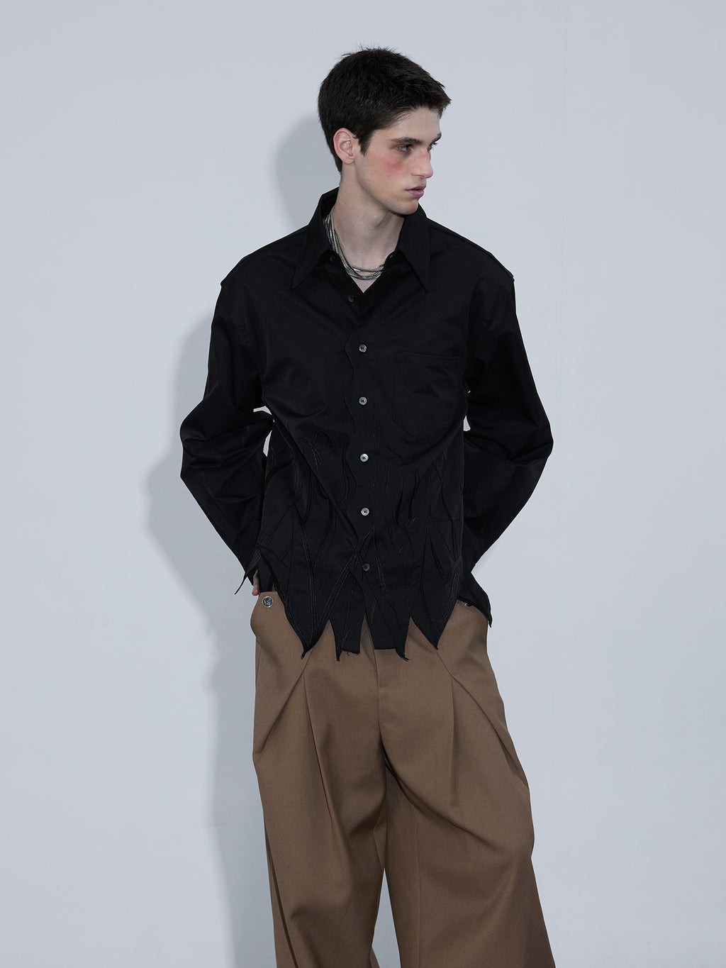 Embroidery Irregular Long Sleeve