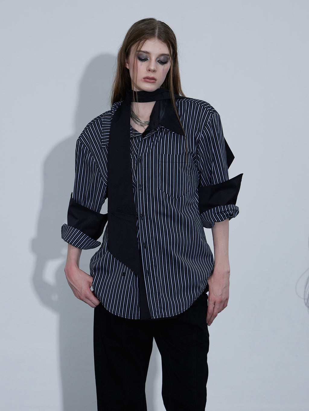 Irregular Striped Shirt