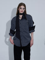 Irregular Striped Shirt