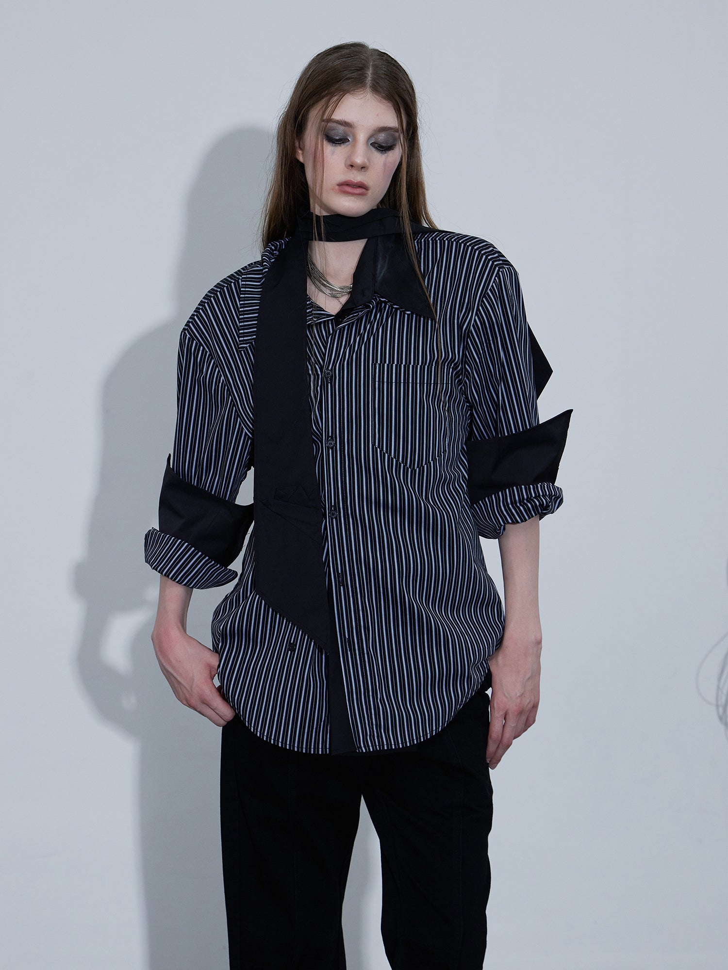 Irregular Striped Shirt