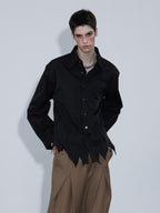 Embroidery Irregular Long Sleeve