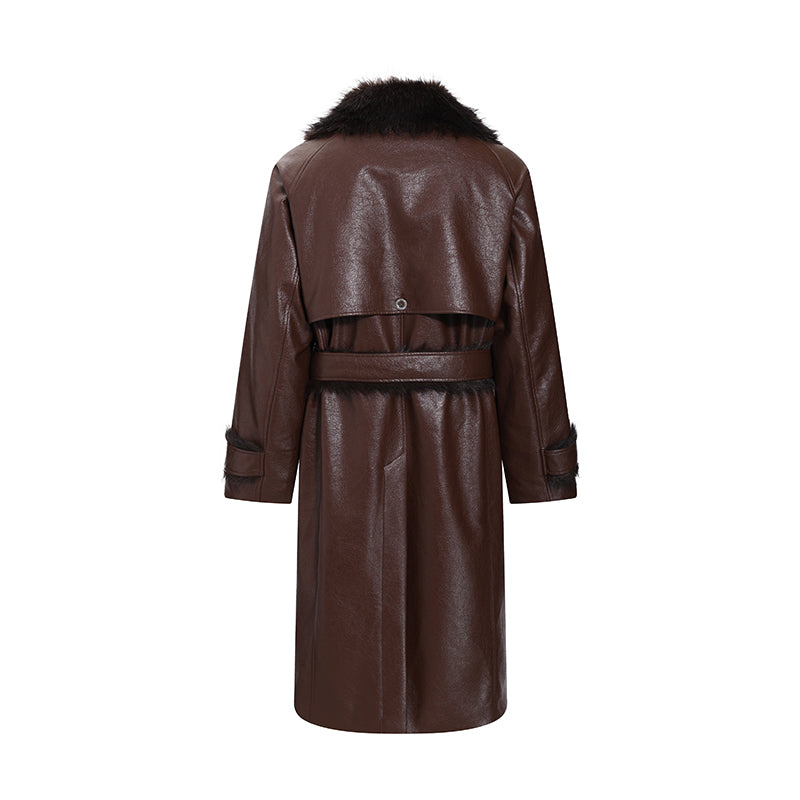 Cracked Leather Coat