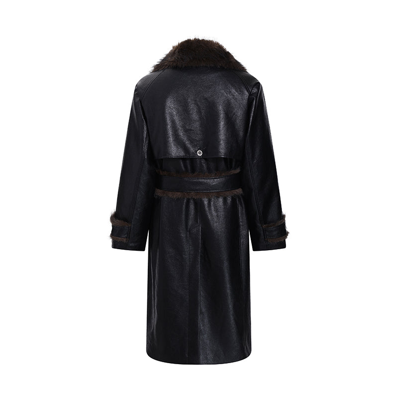 Cracked Leather Coat