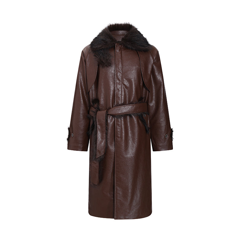 Cracked Leather Coat