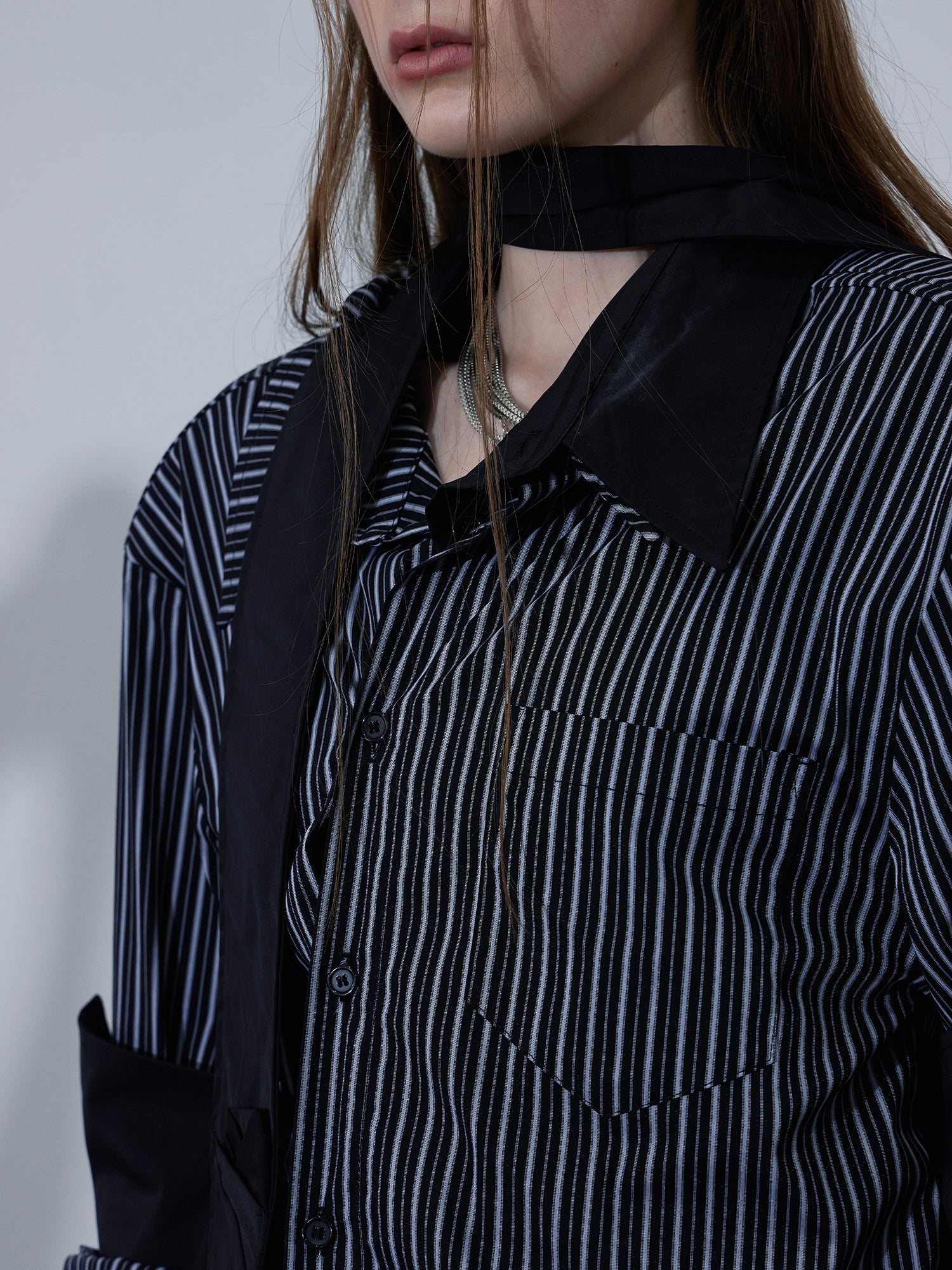 Irregular Striped Shirt