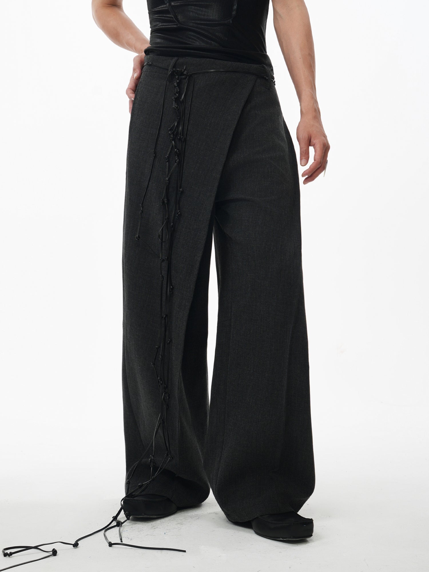 Multi-Wear Deconstructed Wide Leg Waist