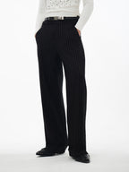 Spliced Stripe Casual Pants