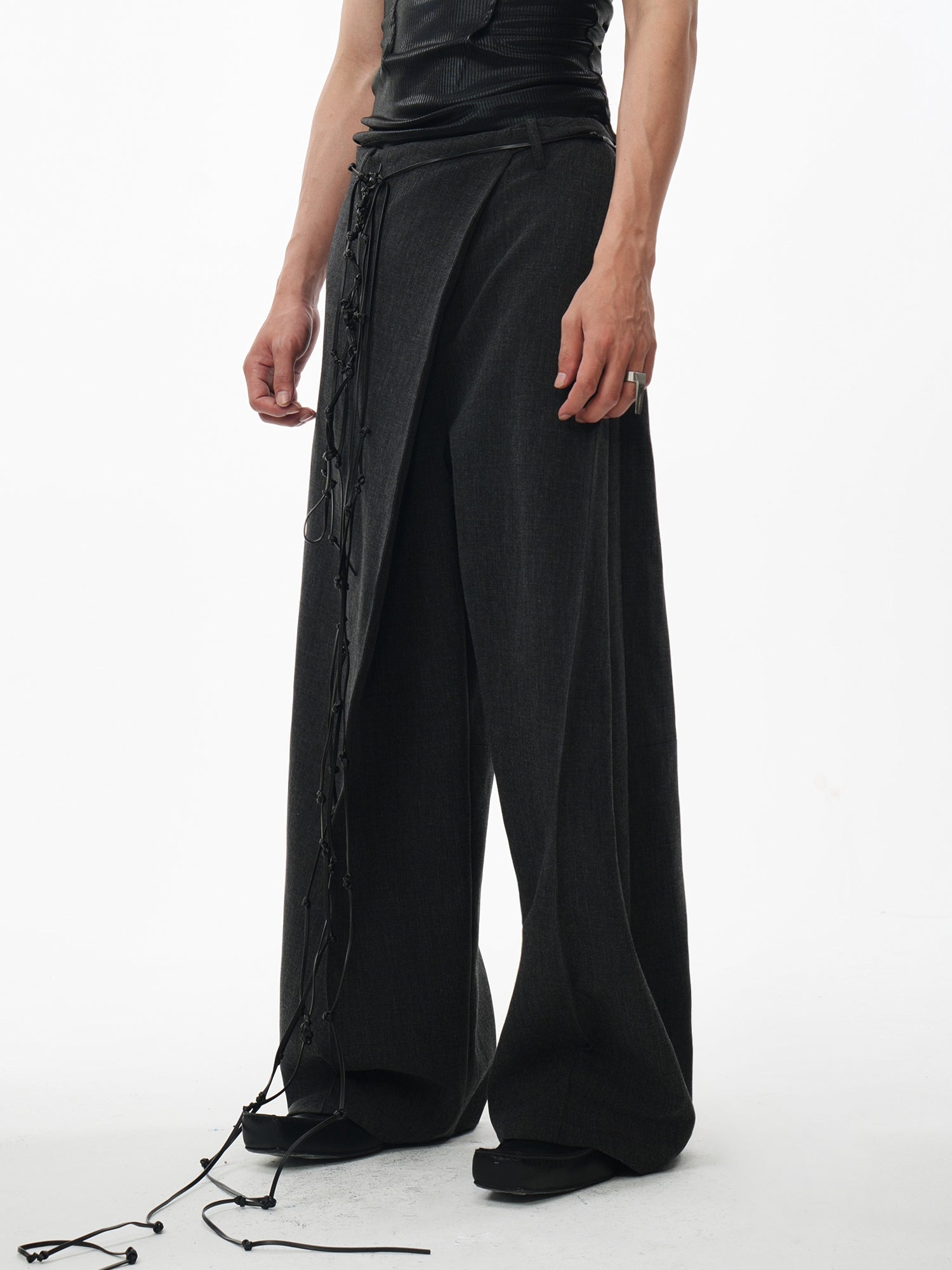 Multi-Wear Deconstructed Wide Leg Waist