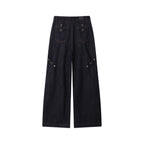 Deconstructed Wide-leg Jeans