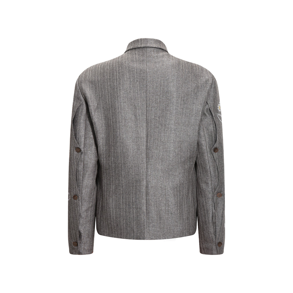 Hot Stamping Striped Suit