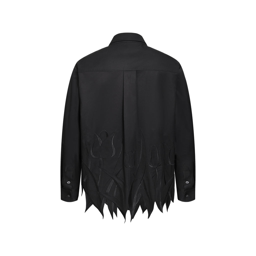 Embroidery Irregular Long Sleeve
