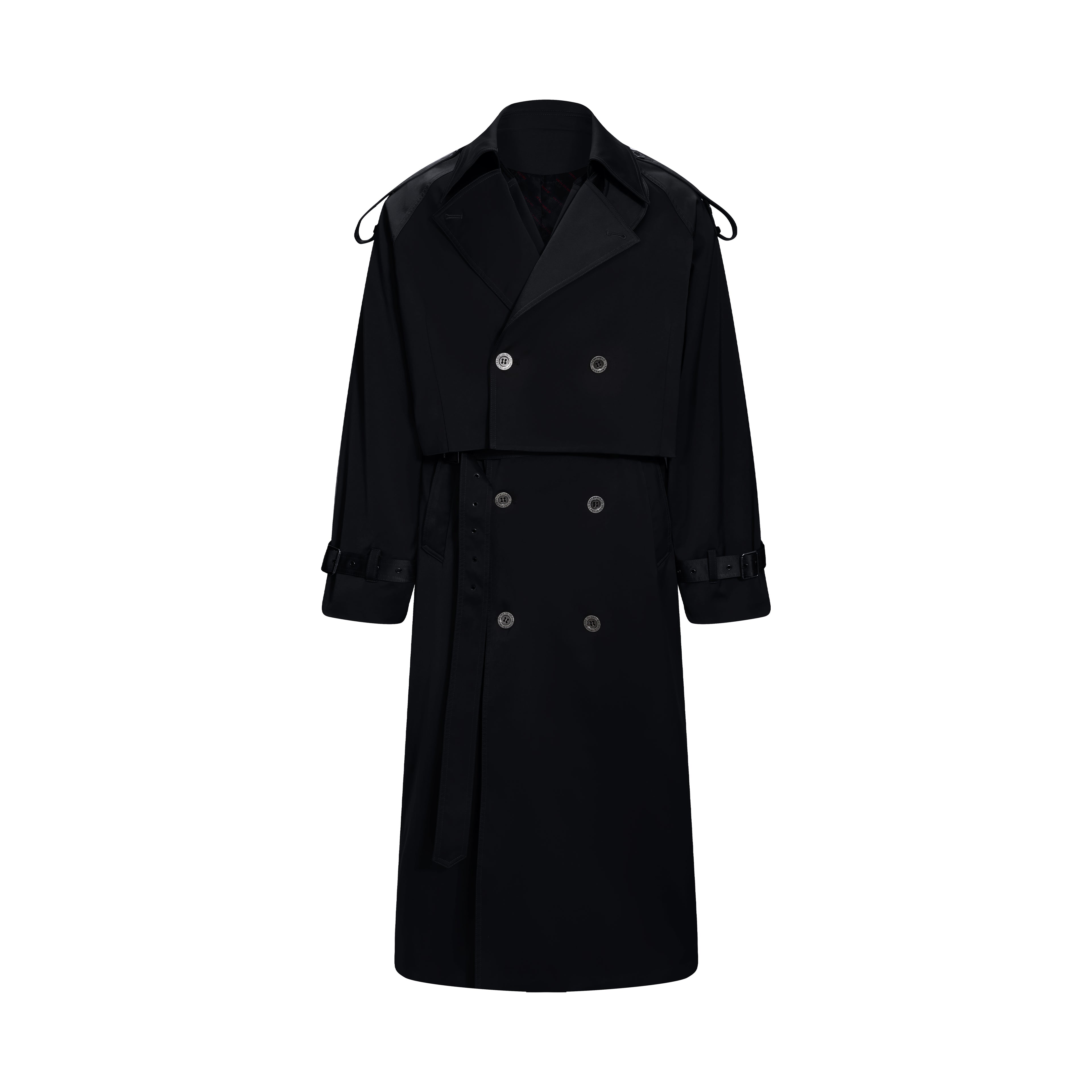 Silhouette Velvet Trench Coat